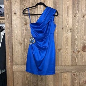 Blue cocktail dress